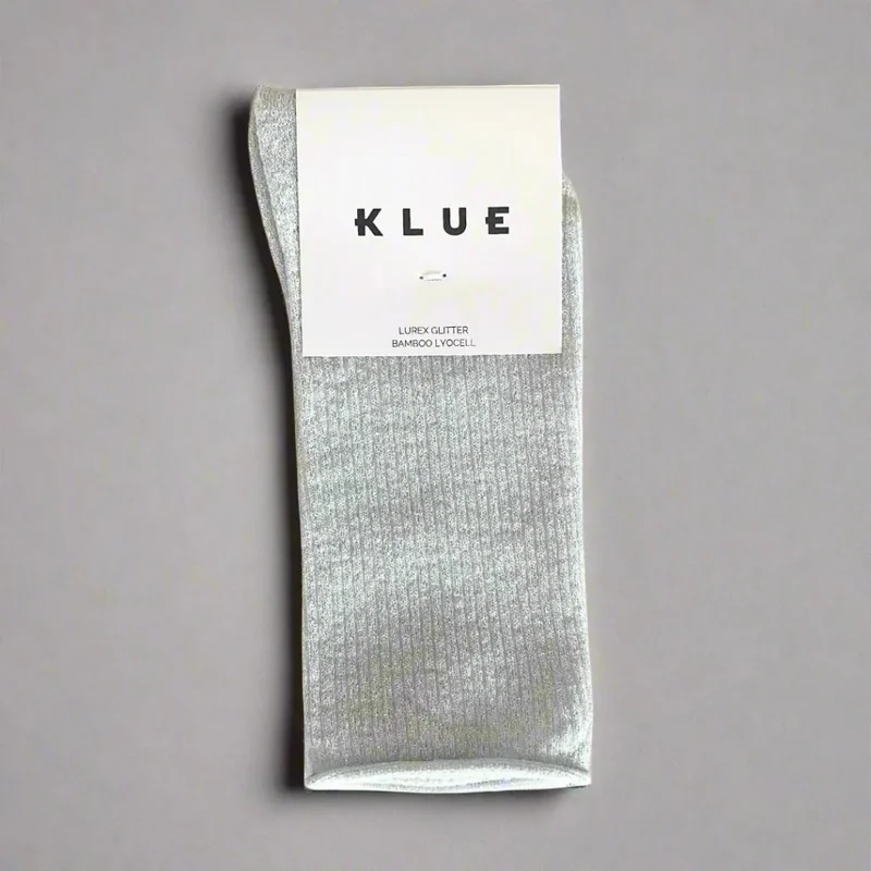 KLUE Glitter Lurex Socks white 36-40