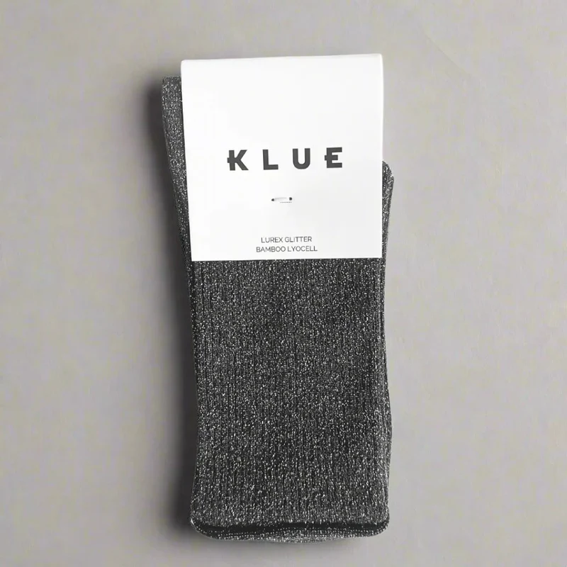 KLUE Glitter Lurex Socks grey 36-40