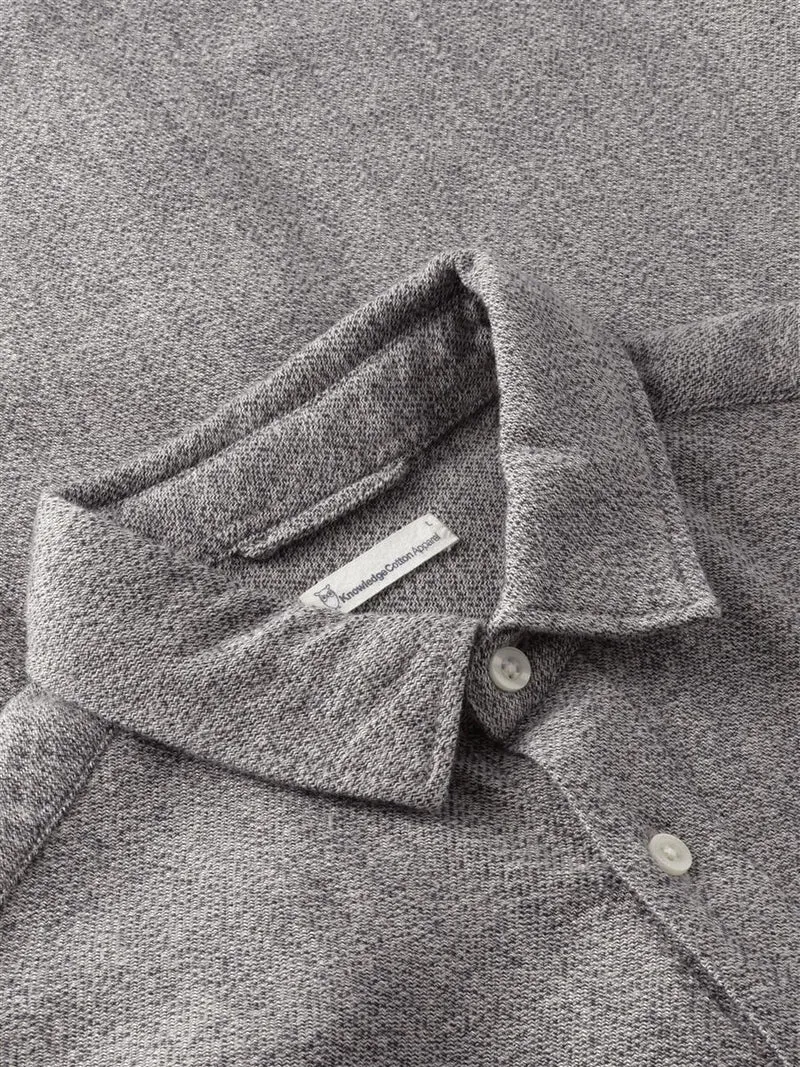 KNOWLEDGE COTTON APPAREL Organic Cotton Mélange Shirt Gots light feather gray