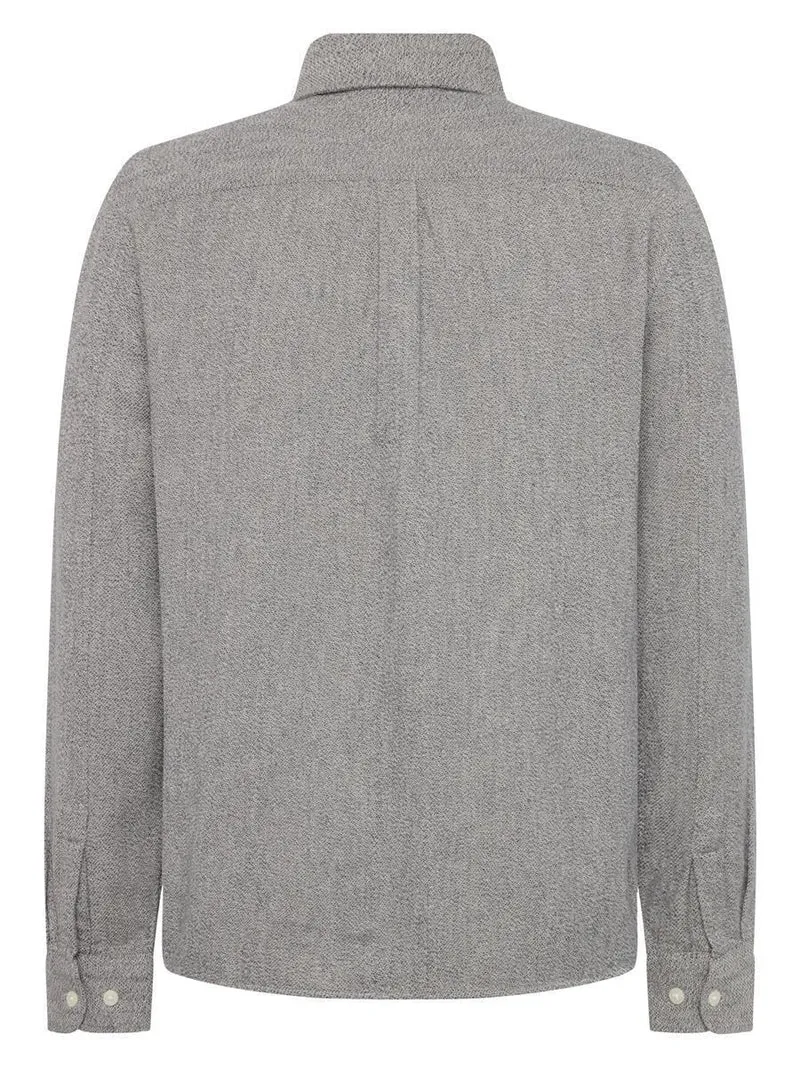 KNOWLEDGE COTTON APPAREL Organic Cotton Mélange Shirt Gots light feather gray
