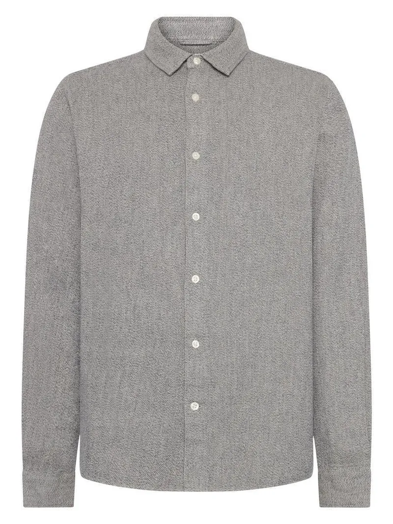 KNOWLEDGE COTTON APPAREL Organic Cotton Mélange Shirt Gots light feather gray
