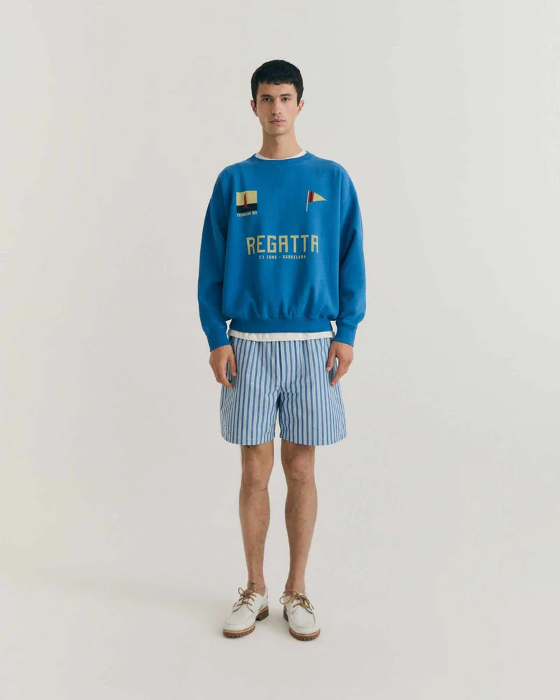 THINKING MU Regata Light Cobalt Jadewon Sweatshirt blue