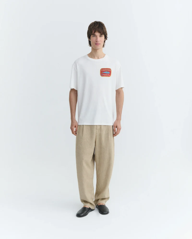 THINKING MU Sardines Aaron Tee white