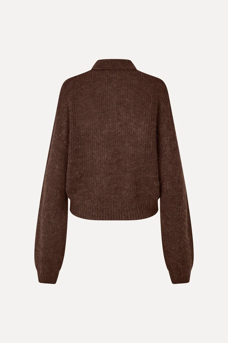 Rotate - Fluffy Knit Polo 1172071667 - 1667 Molé