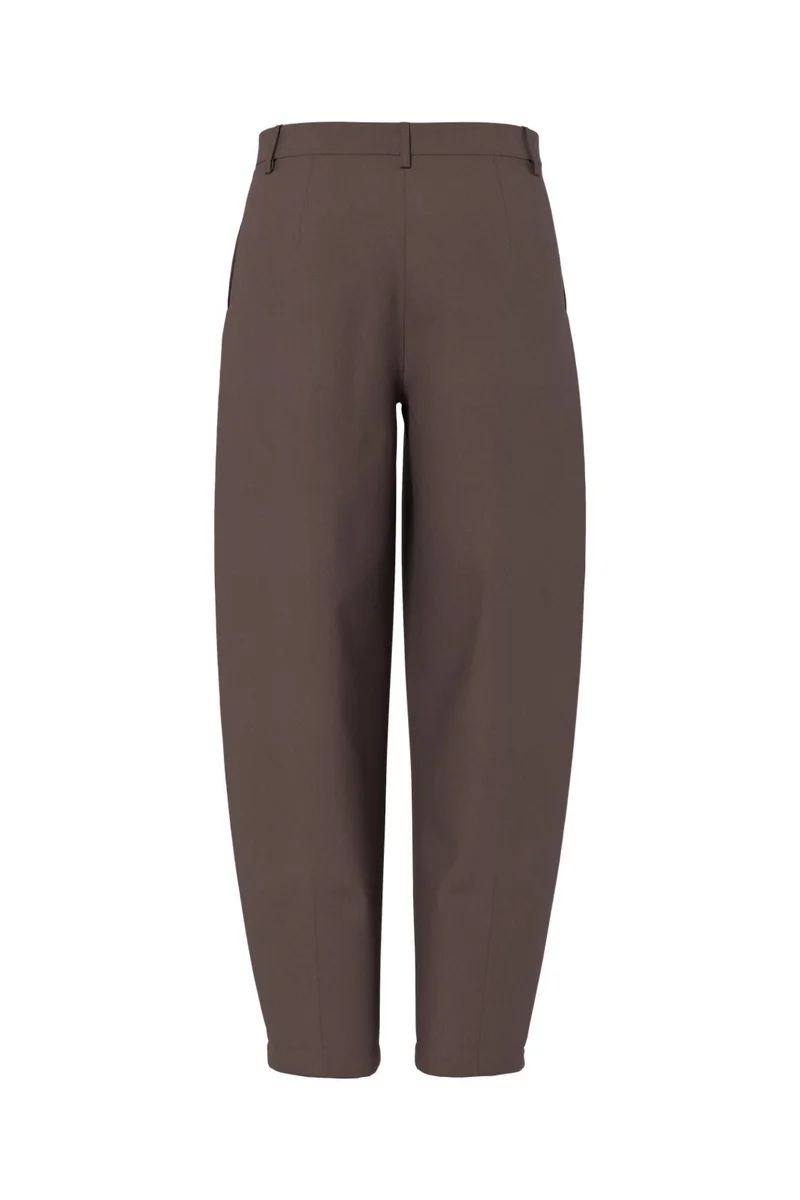 Pieces - Pcbosella Barrel Pants - 5086147 Hot Fudge