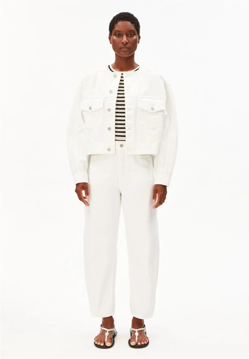 ARMEDANGELS Baarly High Waist Barrel Jean white