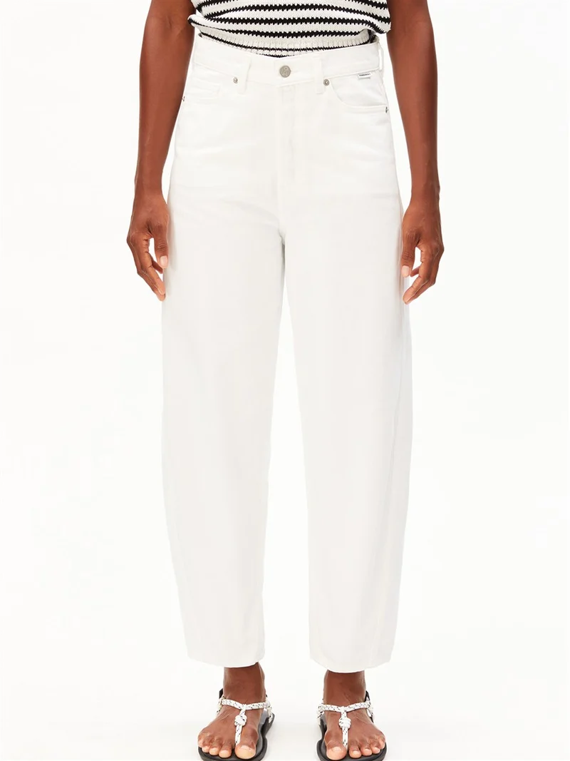 ARMEDANGELS Baarly High Waist Barrel Jean white