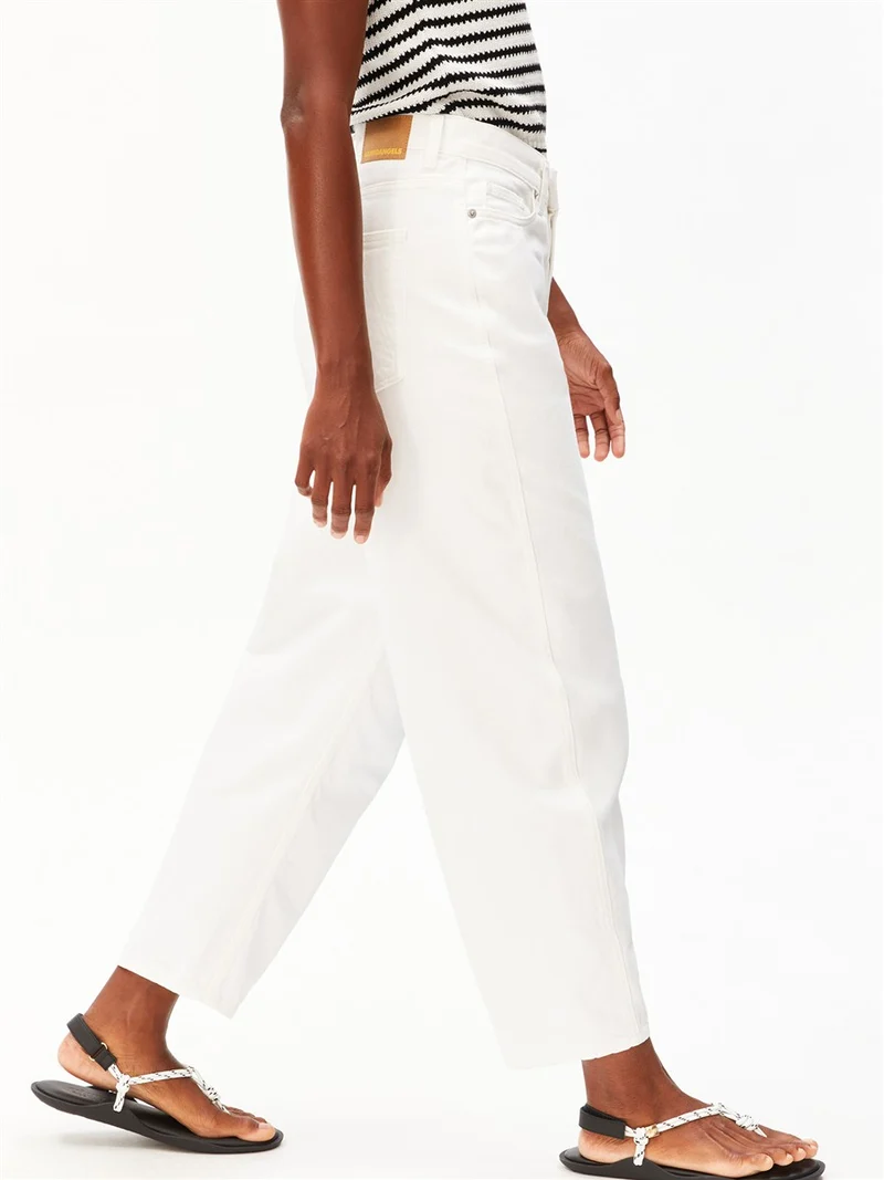 ARMEDANGELS Baarly High Waist Barrel Jean white
