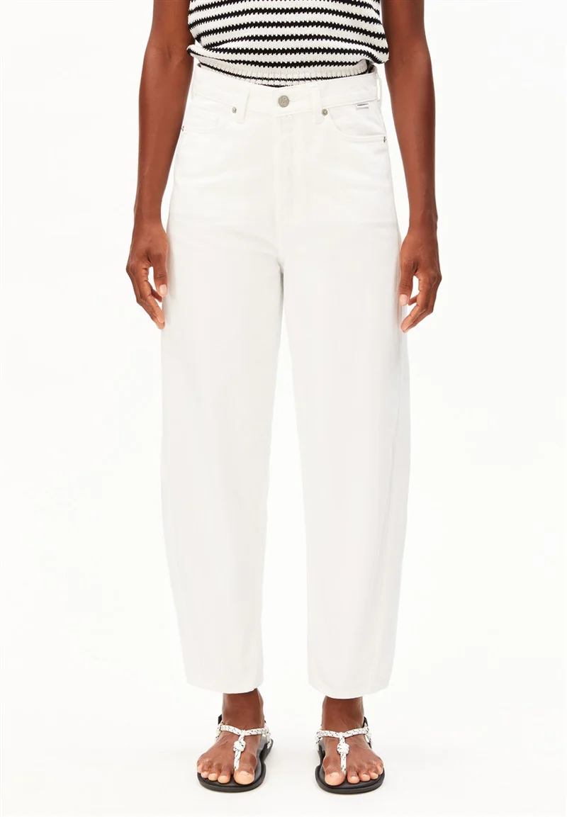 ARMEDANGELS Baarly High Waist Barrel Jean white
