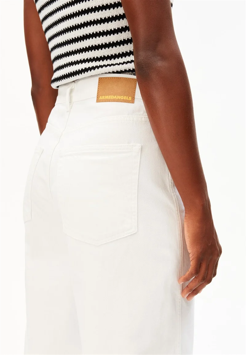 ARMEDANGELS Baarly High Waist Barrel Jean white