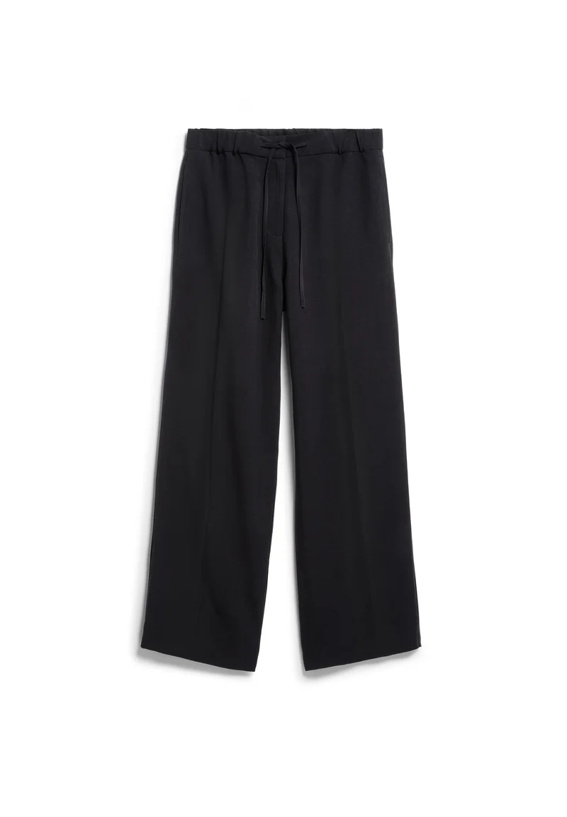 ARMEDANGELS Linen Blend Straight Leg Pant black