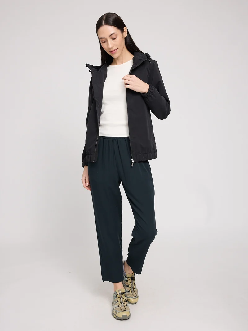 MAZINE Straight Leg Viscose Pants black