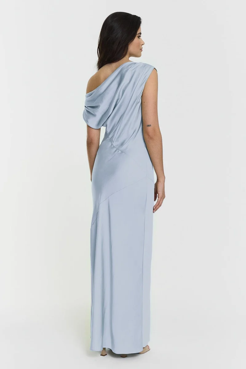 Twist & Tango - Ttvanessa Satin Dress - 50 - Pale Blue