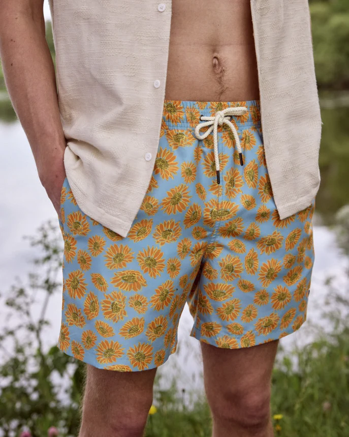 FAGUO Mimizan Badehose blue/multicolor
