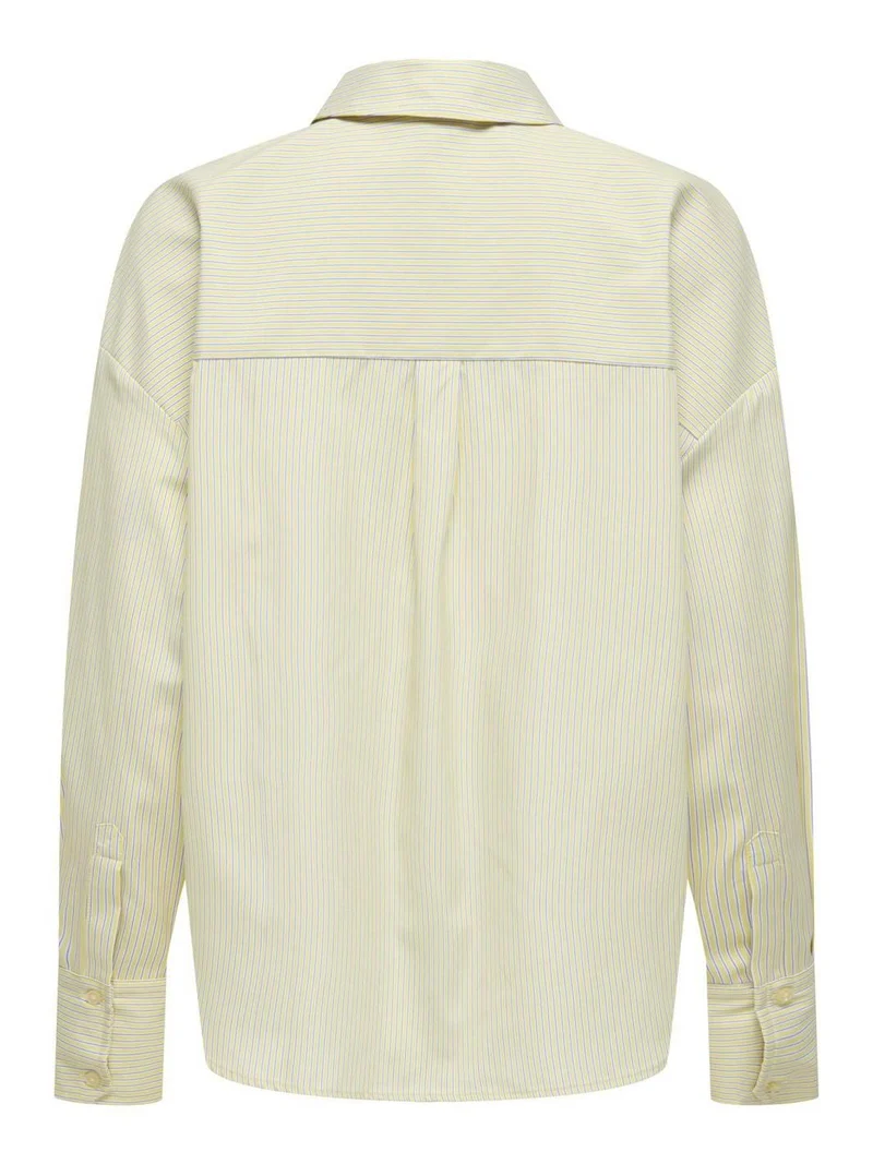 Only - Onlkiri Ls Shirt Ox - 4981575 Cloud Dancer W. Lemon Meringue
