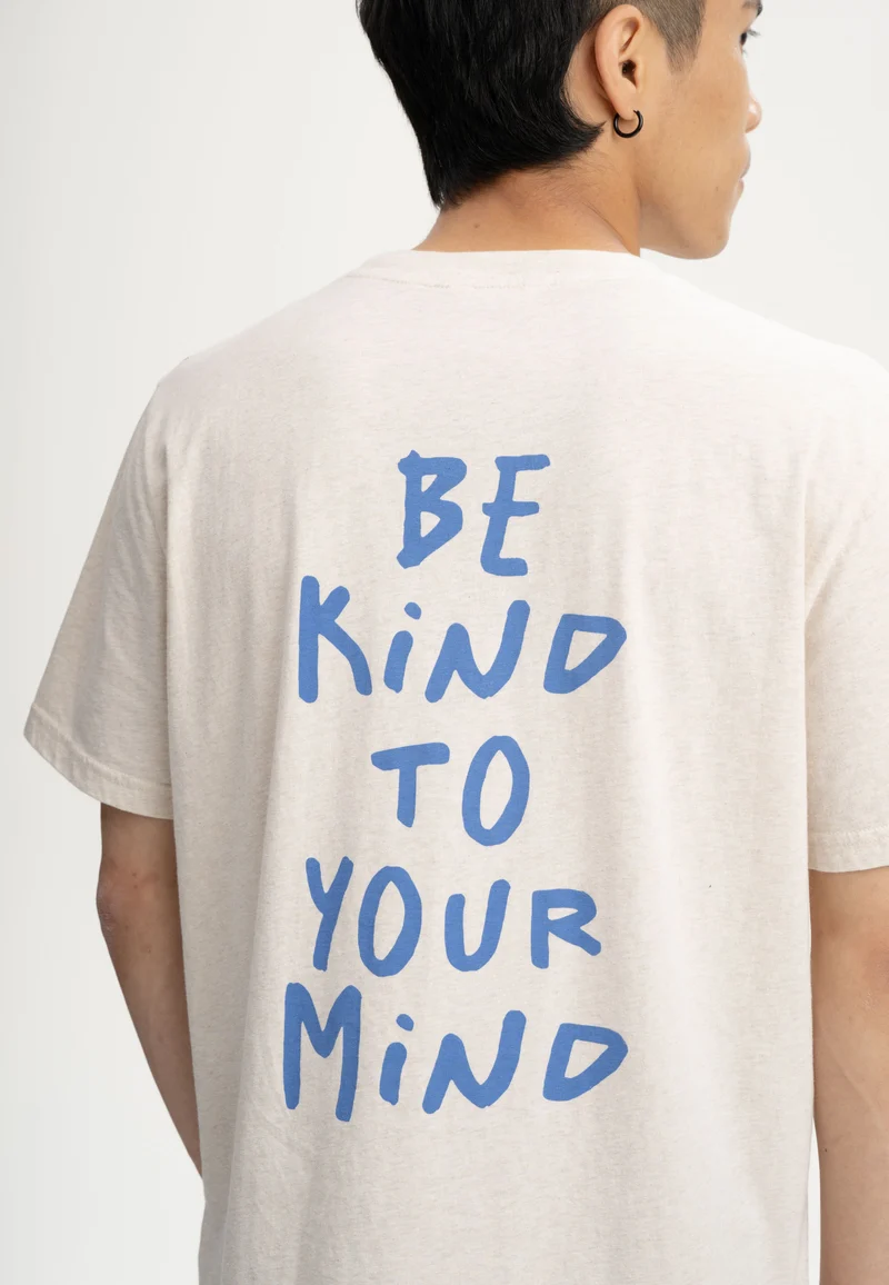 MELAWEAR T-Shirt Sadhil Print cream melange / be kind