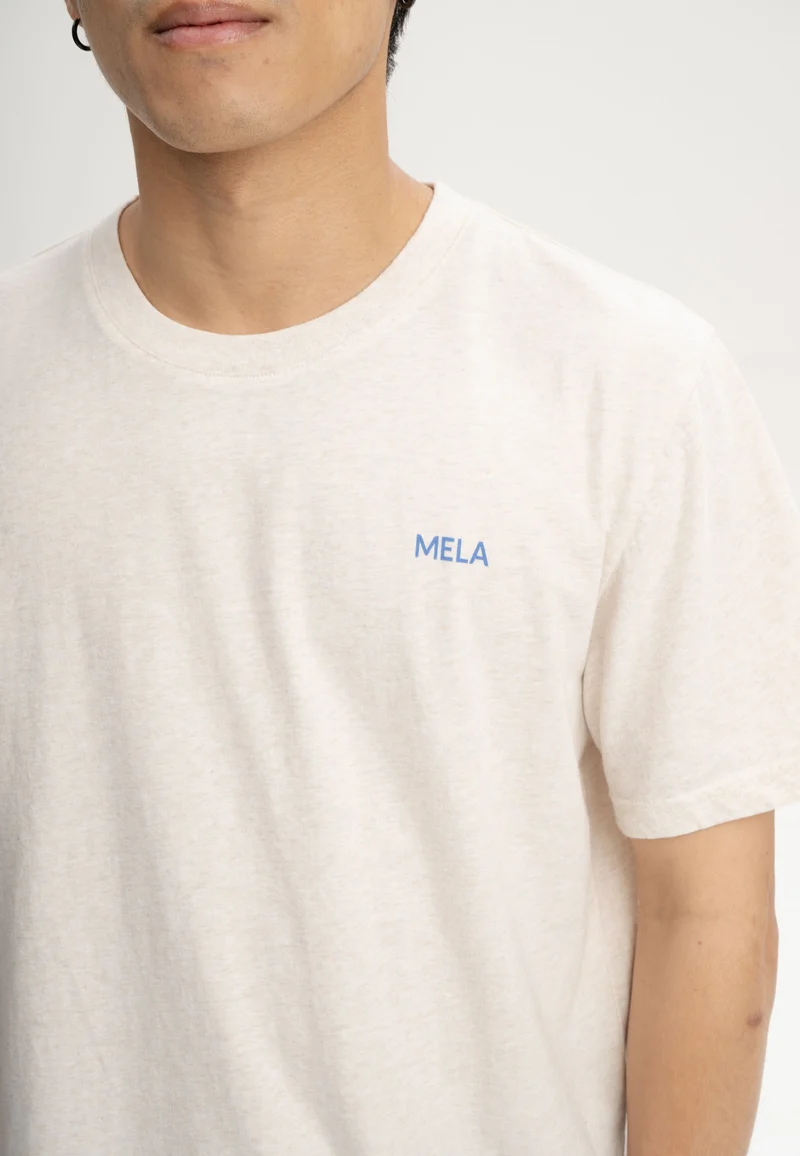 MELAWEAR T-Shirt Sadhil Print cream melange / be kind