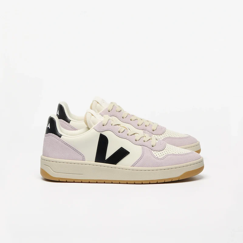 VEJA V-10 Prime Leather Pure Black Parme