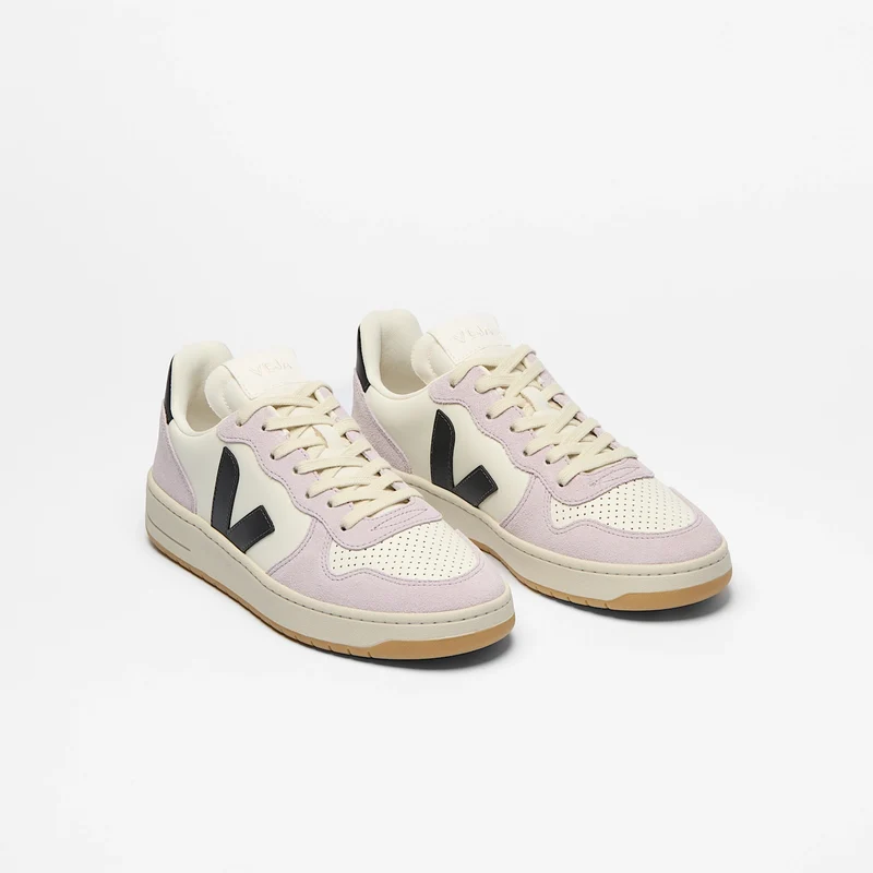 VEJA V-10 Prime Leather Pure Black Parme