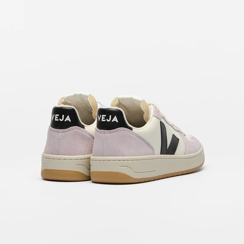 VEJA V-10 Prime Leather Pure Black Parme