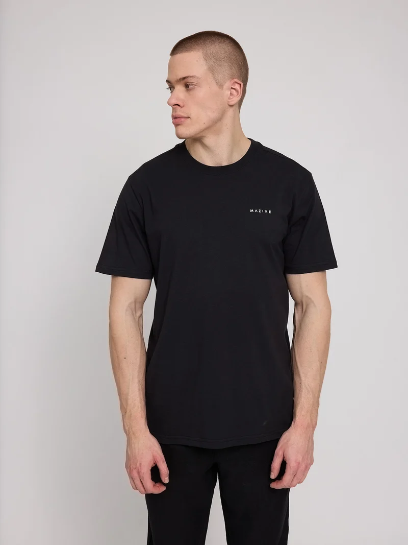MAZINE Back Print T-Shirt black/warm days