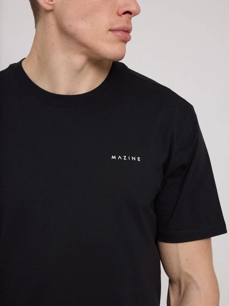 MAZINE Back Print T-Shirt black/warm days