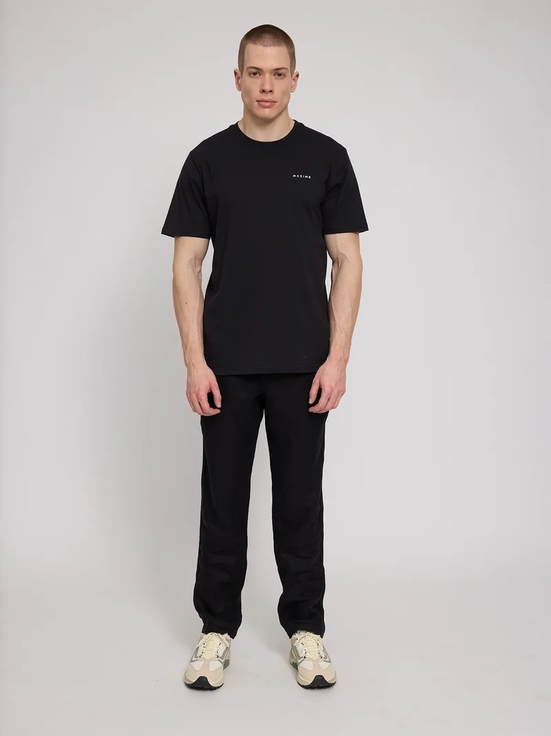 MAZINE Back Print T-Shirt black/warm days