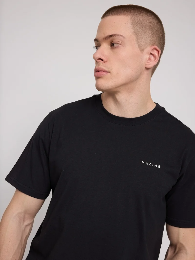 MAZINE Back Print T-Shirt black/warm days