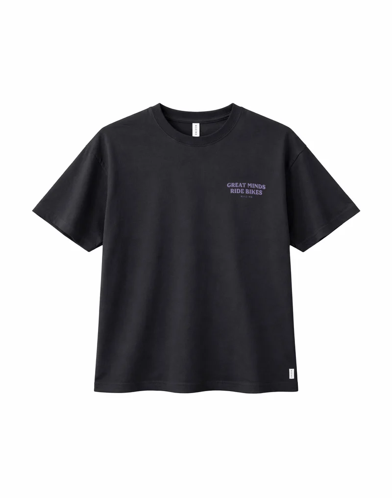 MAZINE Back Print Theme T-Shirt black/minds