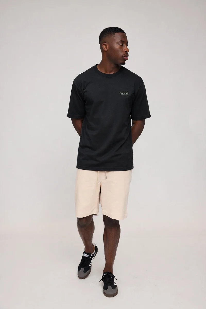 MAZINE Back Print Theme T-Shirt black/camera