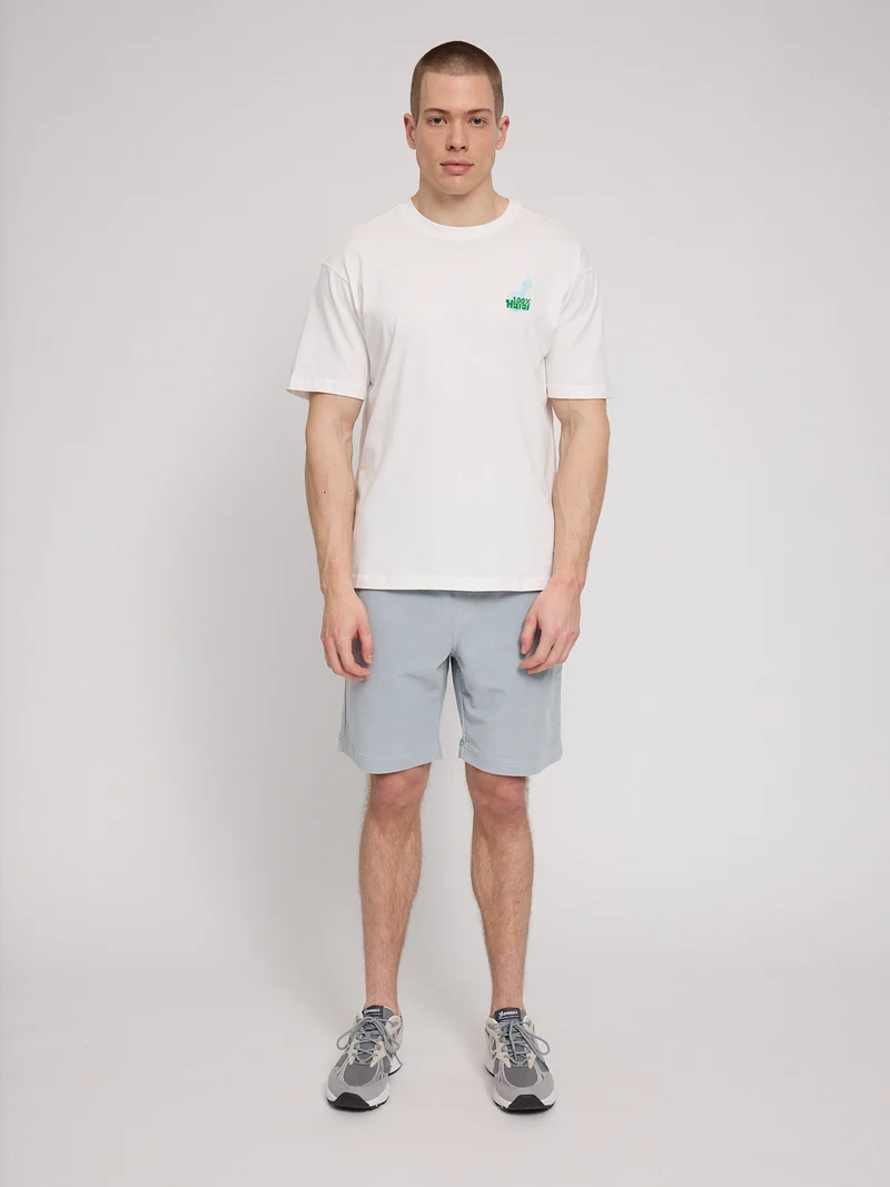 MAZINE Back Print Theme T-Shirt offwhite/halal