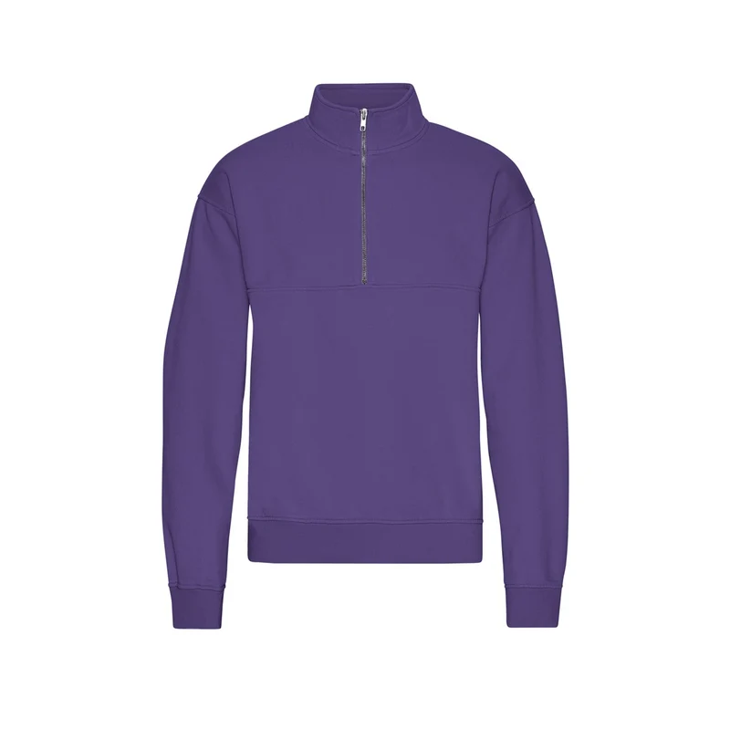 COLORFUL STANDARD Organic Quarter Zip ultra violet