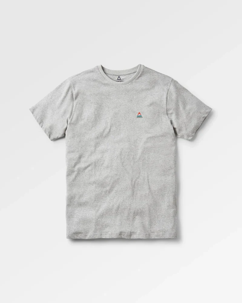 PASSENGER Classic Logo Recycled Cotton T-Shirt mid grey marl