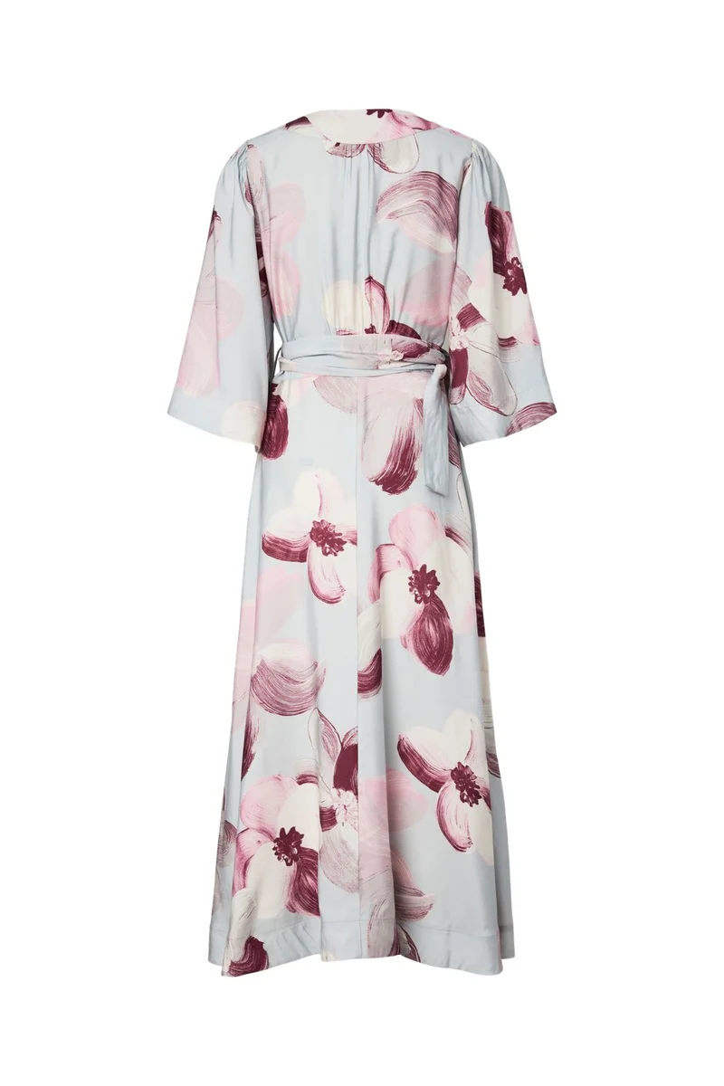 YAS - Yasmarga 3/4 Wrap Long Dress - 5032331 Skyway Marga Aop