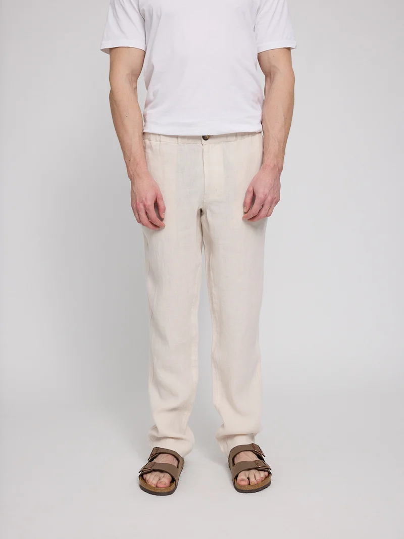 MAZINE Regular Linen Pants moon
