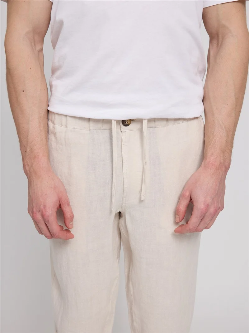 MAZINE Regular Linen Pants moon