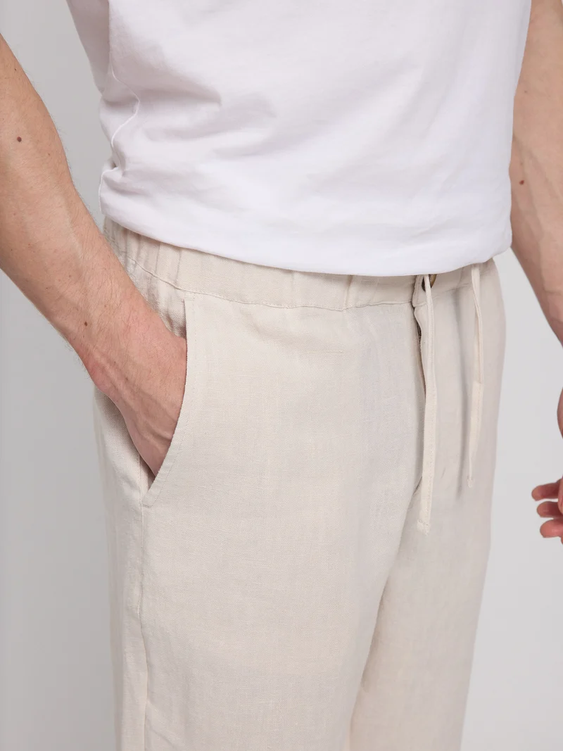 MAZINE Regular Linen Pants moon