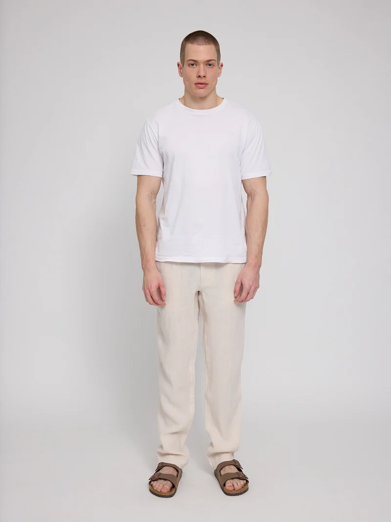 MAZINE Regular Linen Pants moon