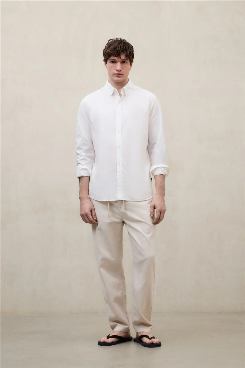 ECOALF Antejo Popelin white