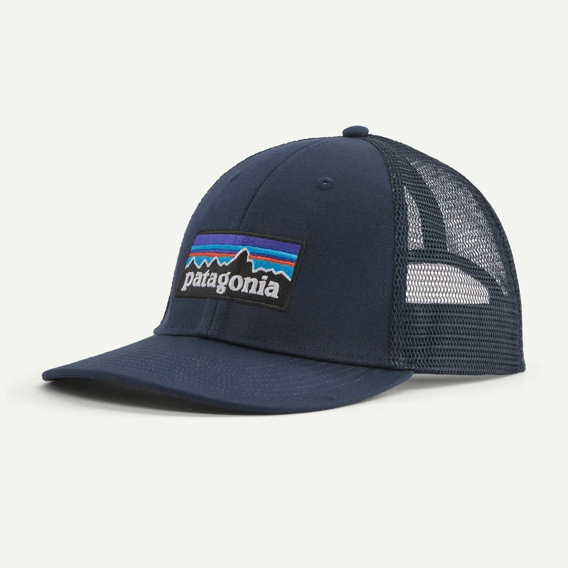 PATAGONIA P-6 Logo LoPro Trucker Hat new navy