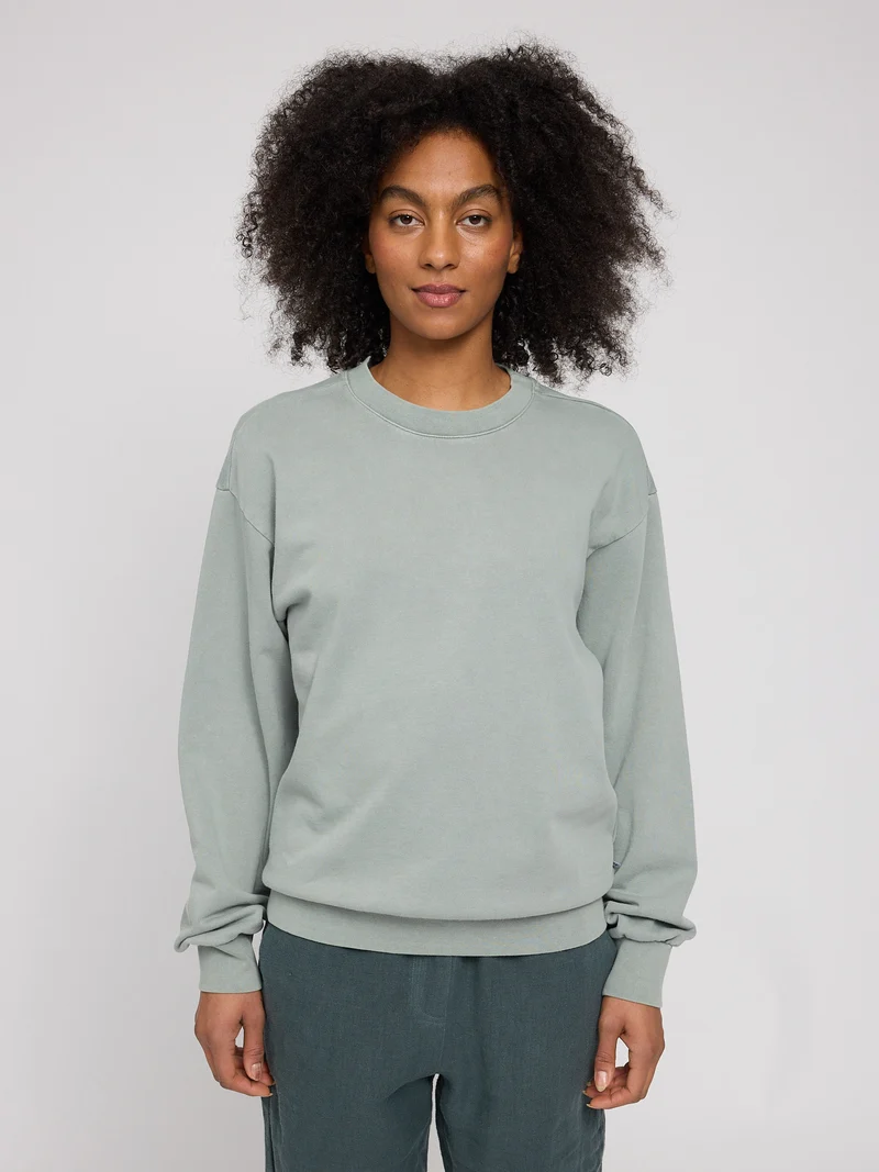 MAZINE Genderless Natural Dye Sweatshirt natural dye eucalyptus