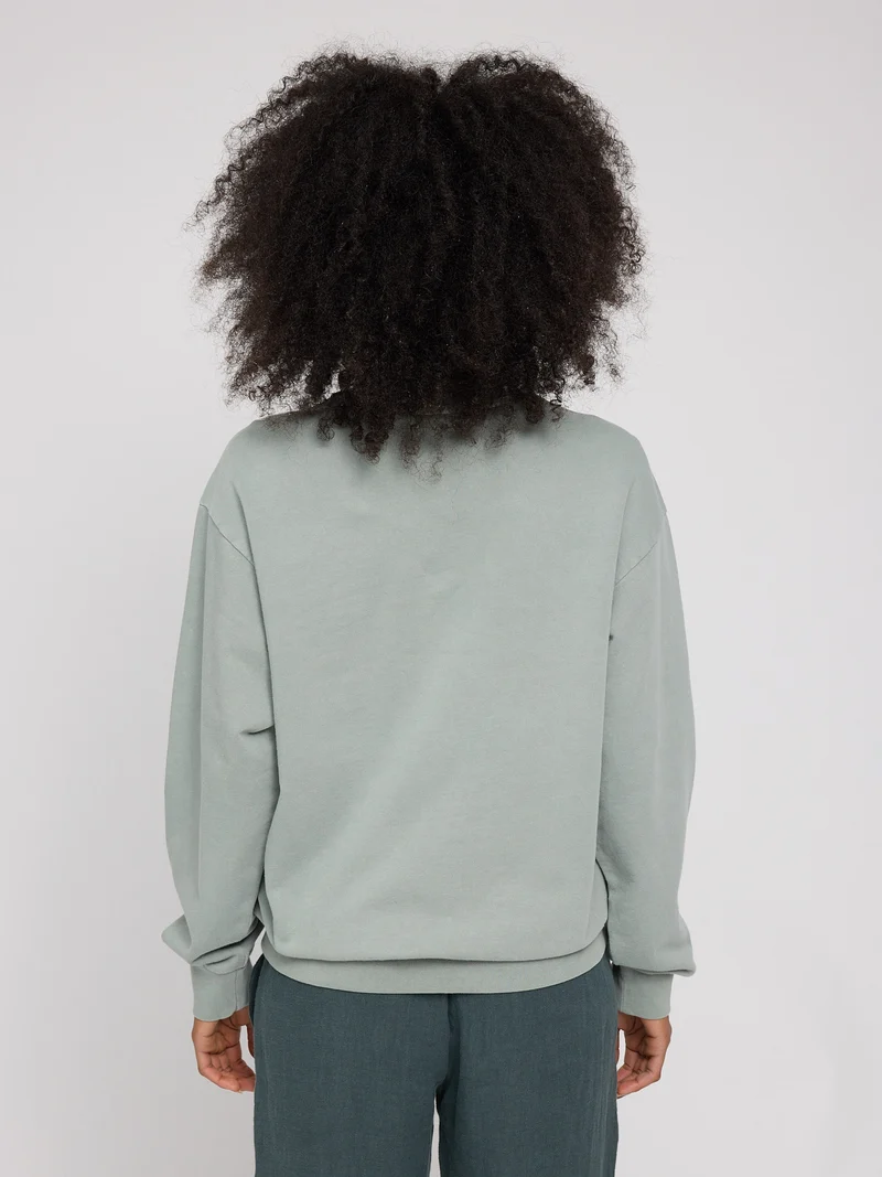 MAZINE Genderless Natural Dye Sweatshirt natural dye eucalyptus