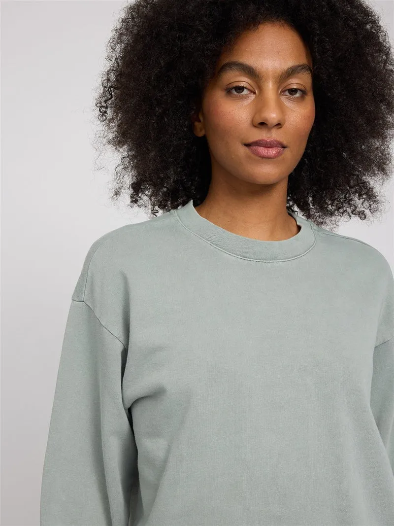 MAZINE Genderless Natural Dye Sweatshirt natural dye eucalyptus
