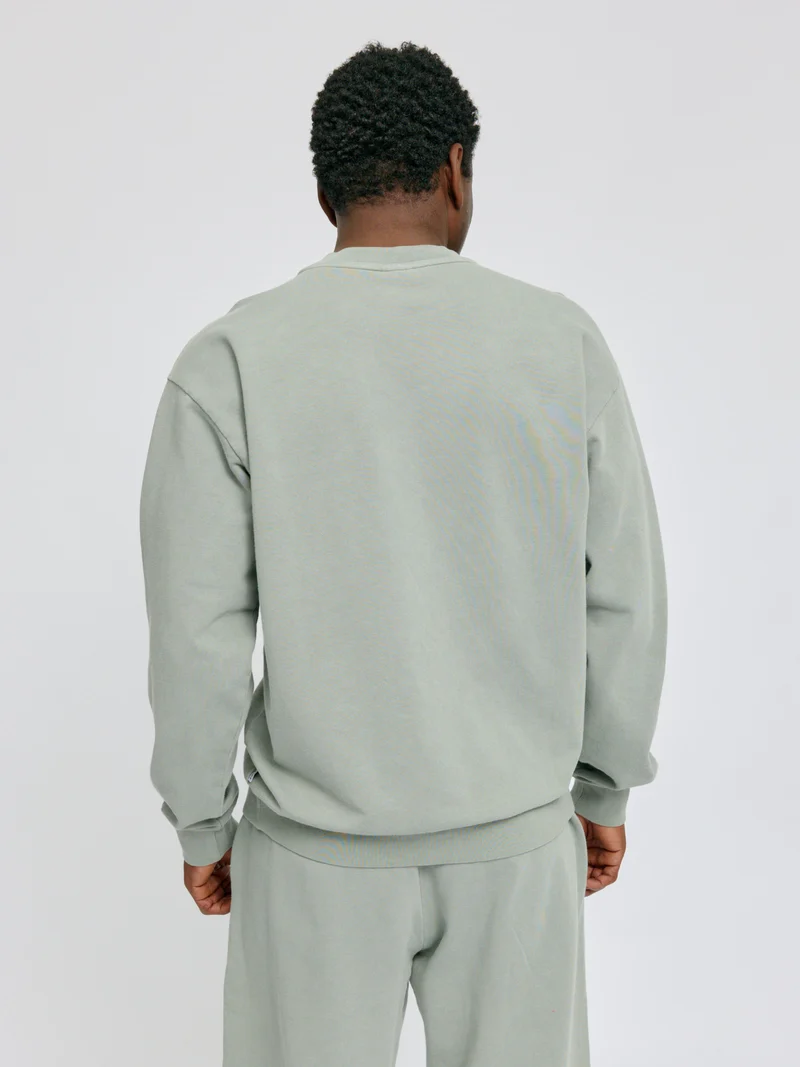 MAZINE Genderless Natural Dye Sweatshirt natural dye eucalyptus