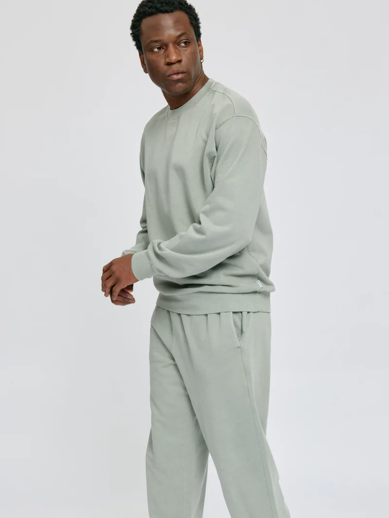 MAZINE Genderless Natural Dye Sweatshirt natural dye eucalyptus