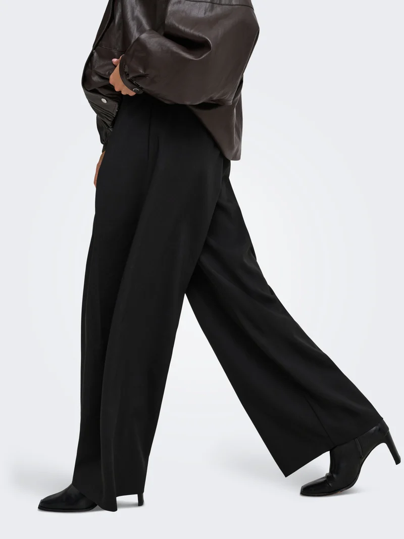Only - Asmine Pleat Barrel Pant Tlr - 5190043 Black