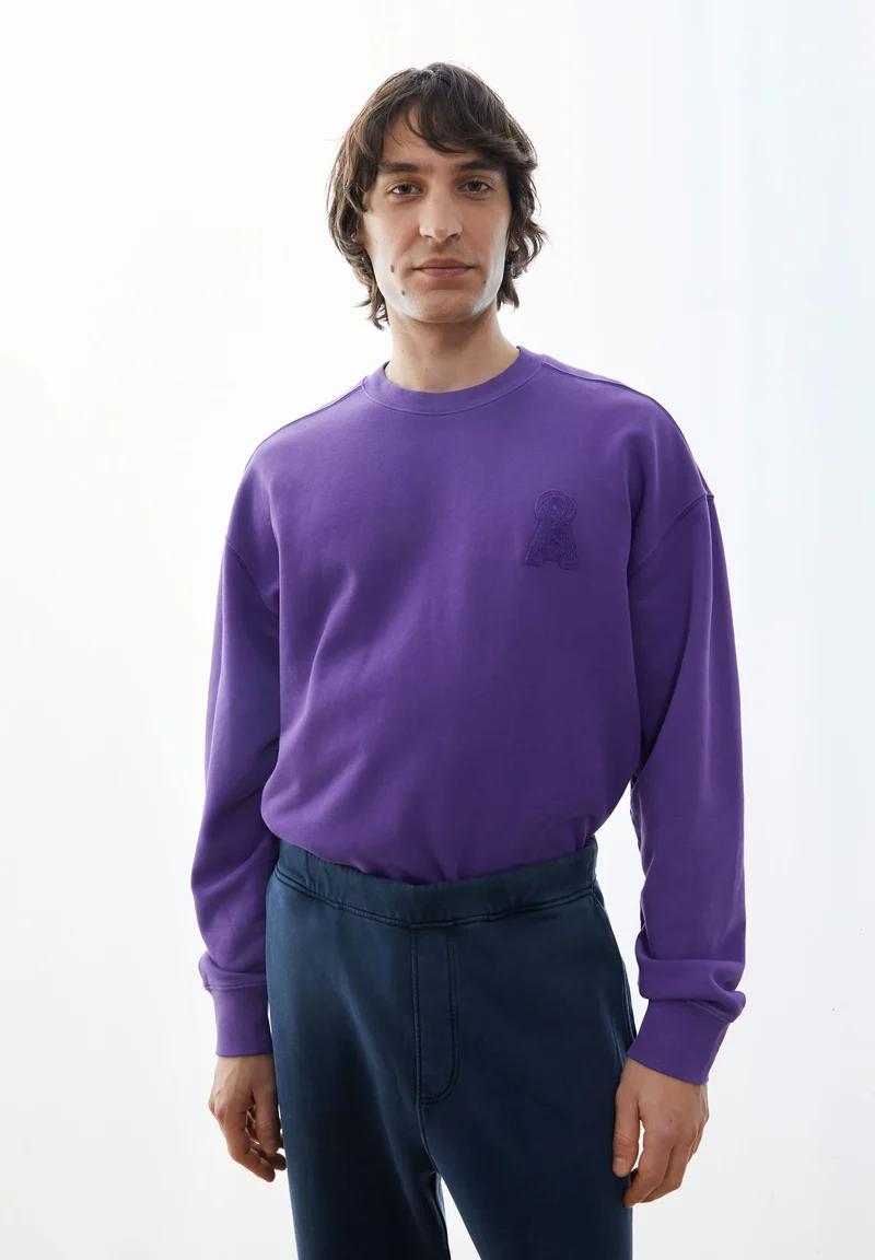 ARMEDANGELS Iconic Å Gmt Dye Sweatshirt pungent purple washed