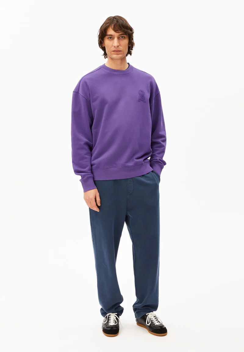 ARMEDANGELS Iconic Å Gmt Dye Sweatshirt pungent purple washed