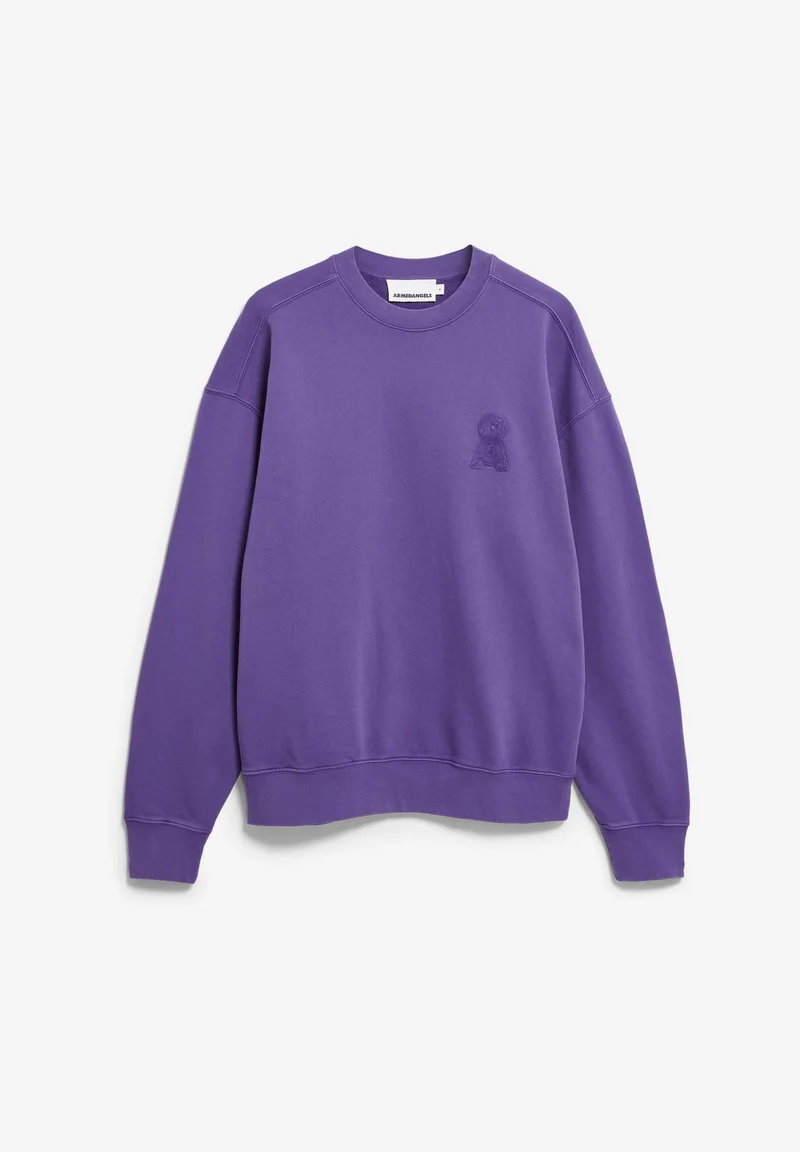 ARMEDANGELS Iconic Å Gmt Dye Sweatshirt pungent purple washed