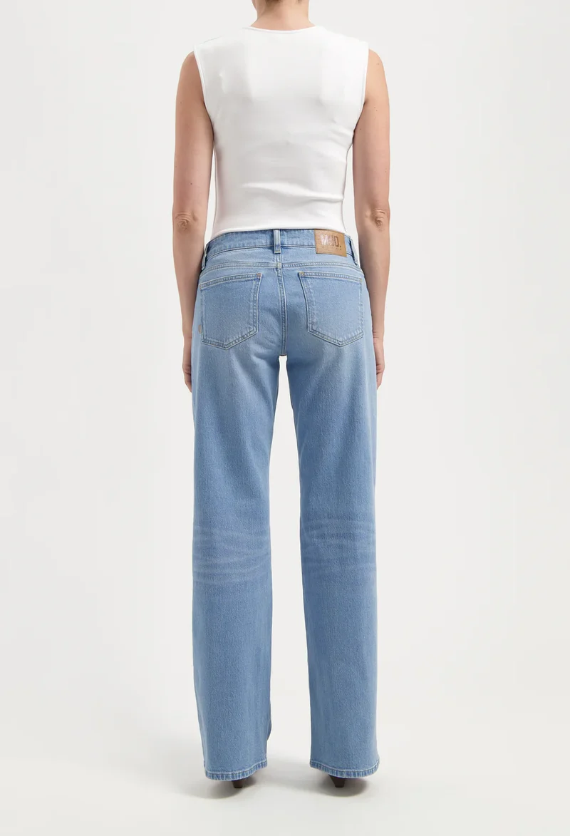 MUD JEANS Cleo Mid Loose light stone vintage